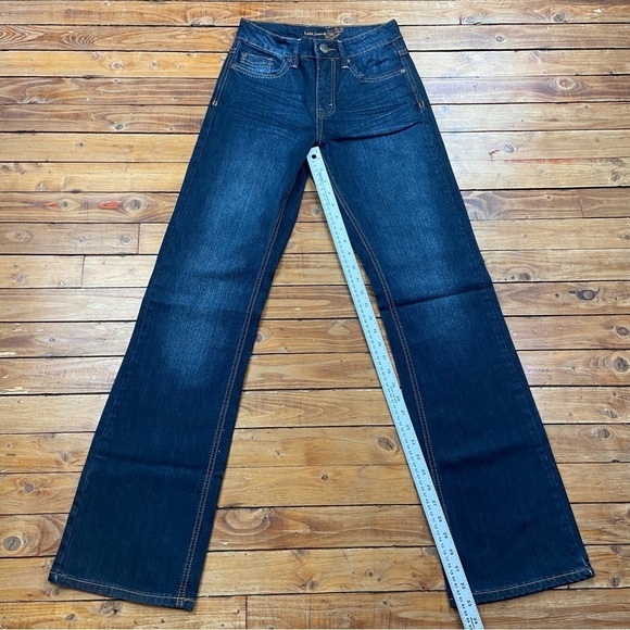 Loïs Julianne 2 jeans bundle bootcut straight blue 60’s style high rise 26 stret - Picture 10 of 16